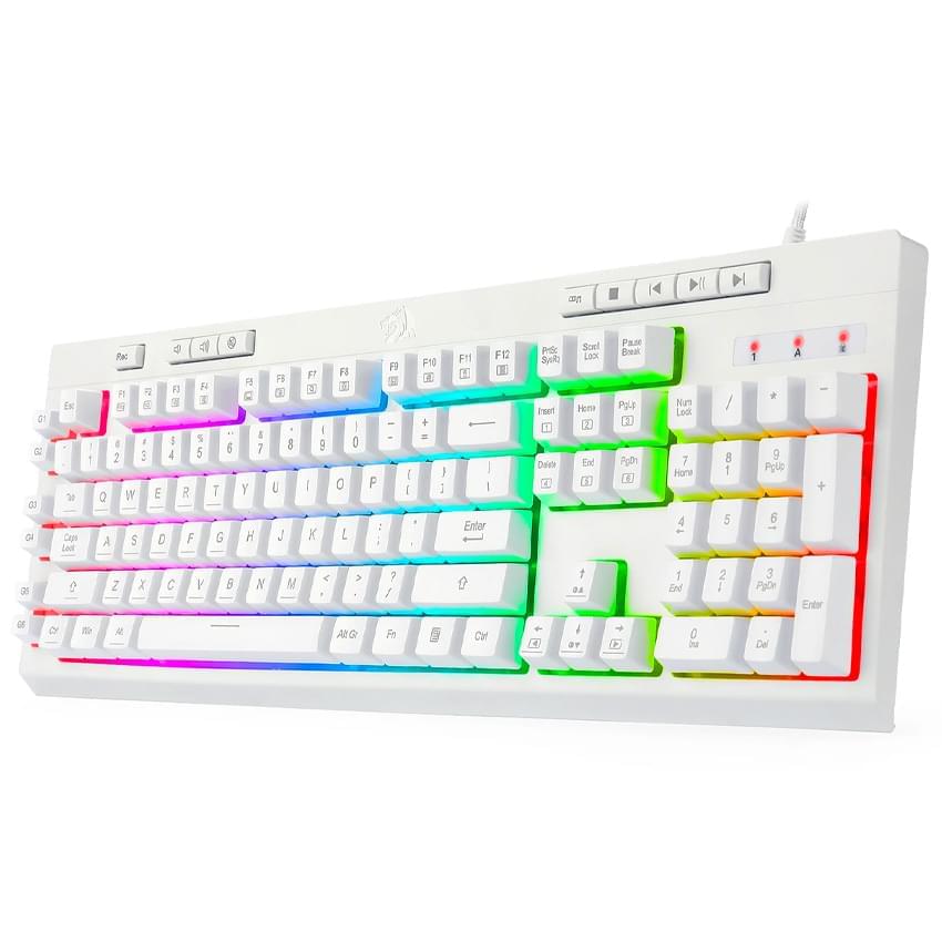 Teclado Redragon Shiva Rgb Blanco